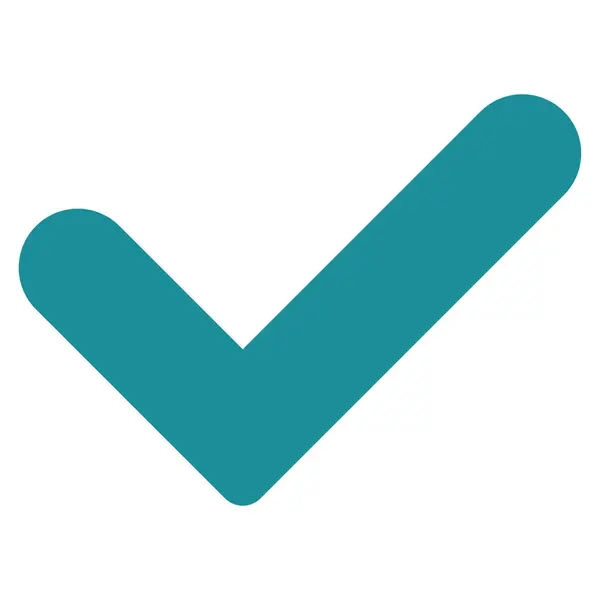 Yes flat soft blue color icon — Stock Photo, Image