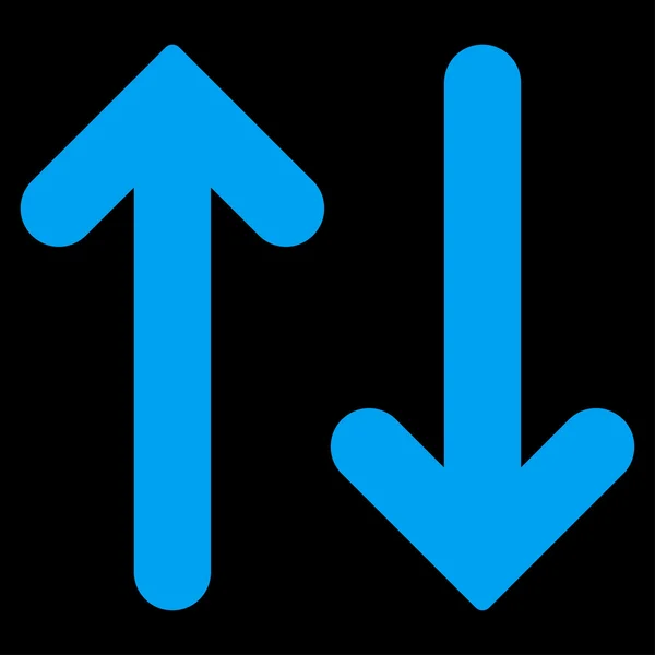 Vänd vertikala platt blå färgikonen — Stockfoto