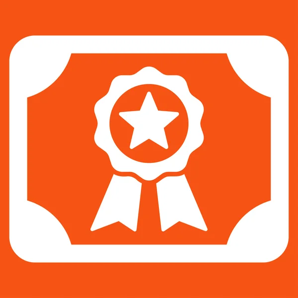 Certificate icon from Business Bicolor Set — Stock Photo, Image