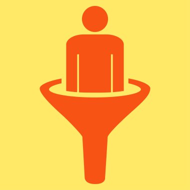 İş Bicolor kümesi'nden satış huni simgesi