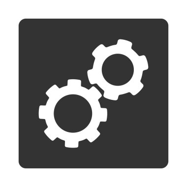 Gears'ı simge ticaret düğmeleri Overcolor set