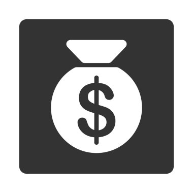 Para çantası simge ticaret düğmeleri Overcolor set