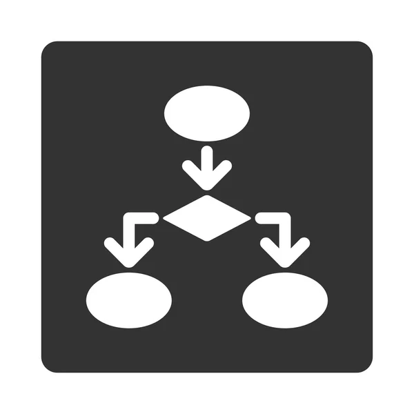 Stroomdiagram pictogram van Commerce knoppen Overcolor Set — Stockfoto