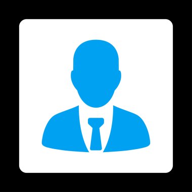 İşadamı simge ticaret düğmeleri Overcolor set