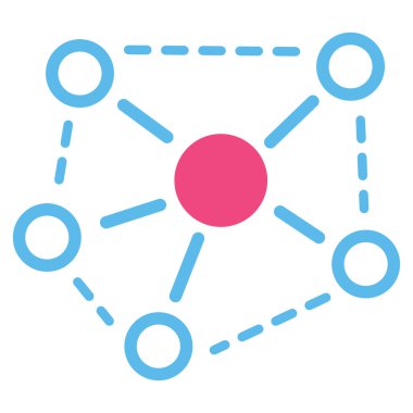 Molekül bağlantıları simgesi iş Bicolor kümesi'nden