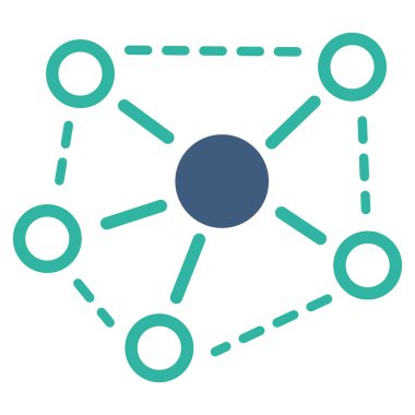 Molekül bağlantıları simgesi iş Bicolor kümesi'nden