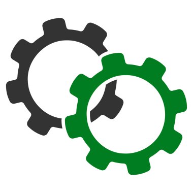 Gears icon from Business Bicolor Set clipart