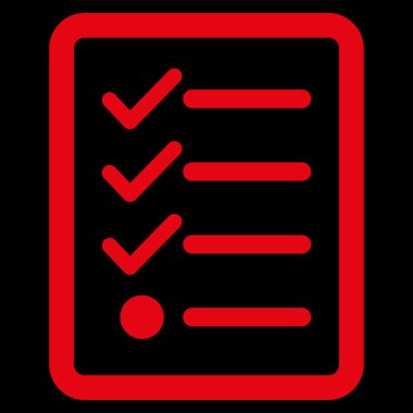 İş Bicolor Ayarla denetim listesi simgesini