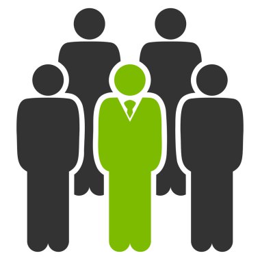 Personel iş Bicolor ayarla simgesini