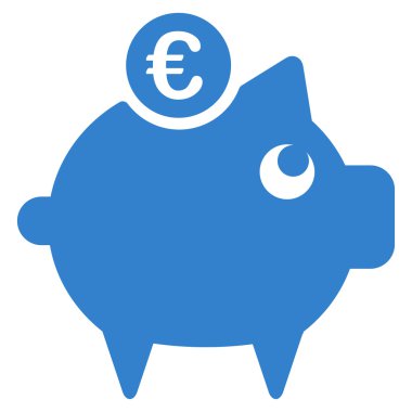 Kumbara simgesi Bicolor Euro bankacılık kümesi'nden