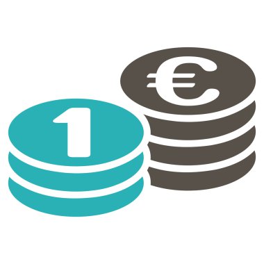 Paraları bir euro simgesini Bicolor Euro bankacılık kümesi'nden