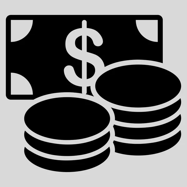 Ikona peníze z podnikání Bicolor Set — Stock fotografie