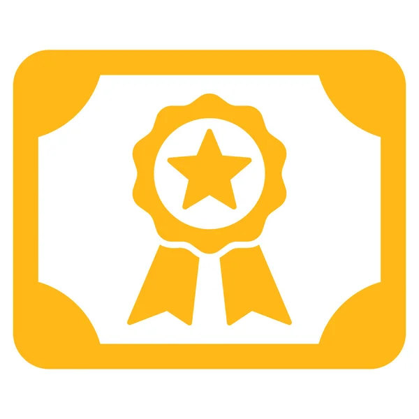 Certificate icon from Business Bicolor Set — Stock Photo, Image