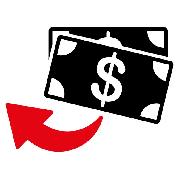 Cashback pictogram van Business Bicolor instellen — Stockfoto