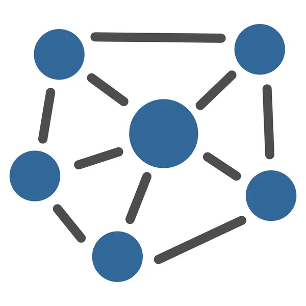 从商务双色套社会图图标 — 图库照片