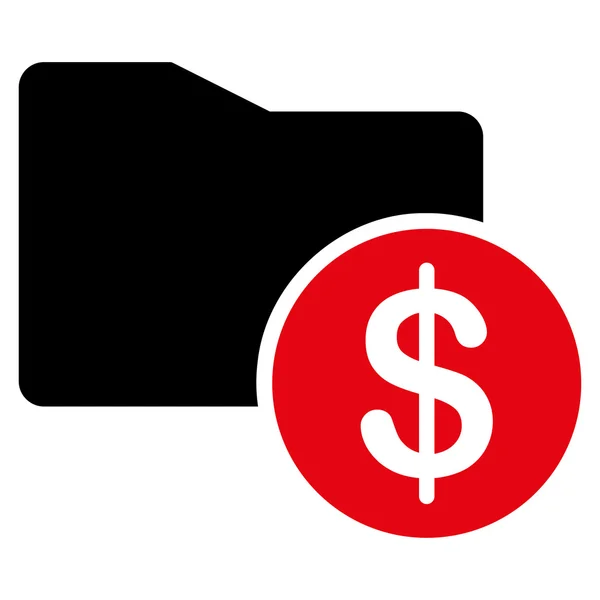 Icono de carpeta de dinero de Business Bicolor Set —  Fotos de Stock