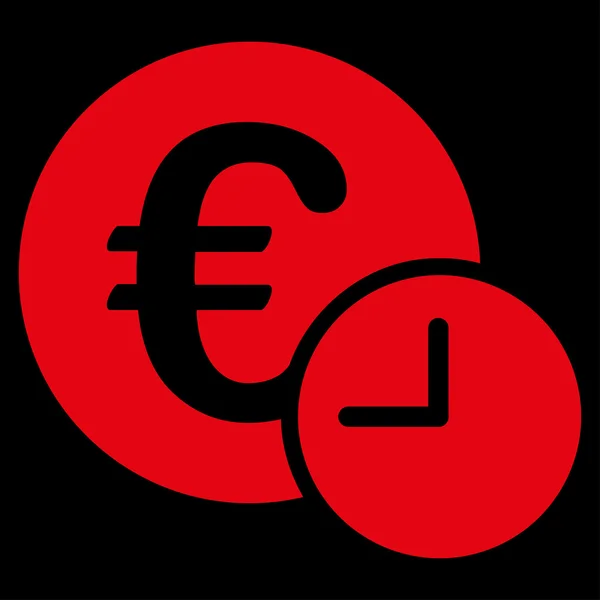 Euro úvěr ikona z podnikání Bicolor Set — Stock fotografie