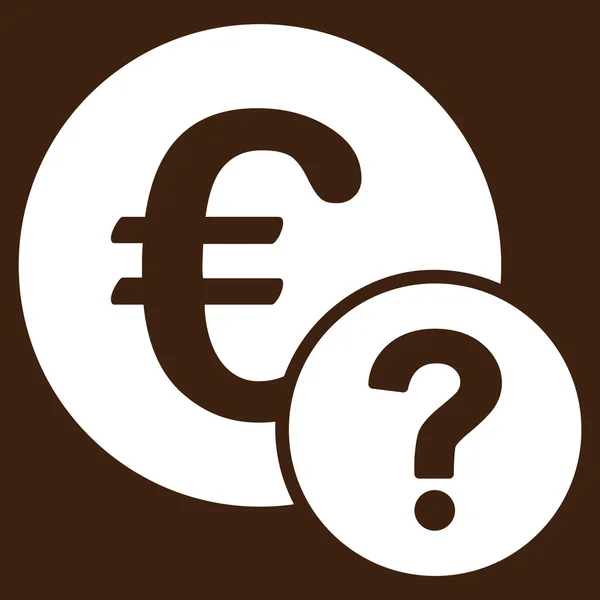 Euro-Statussymbol aus Business-Bicolor-Set — Stockfoto