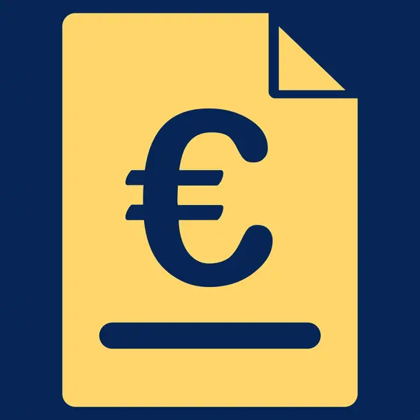 Invoice icon from BiColor Euro Banking Set — Stock Photo, Image