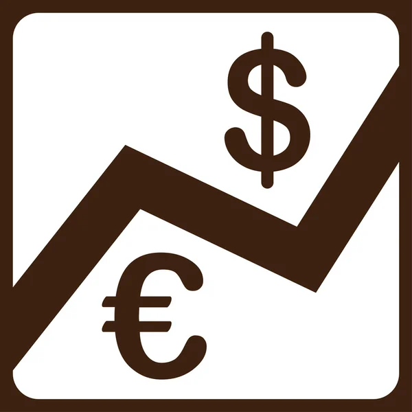 Finance icon from BiColor Euro Banking Set — Stock Photo, Image