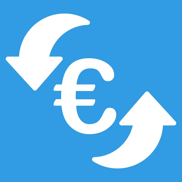 Εικονίδιο Update από δίχρωμα τραπεζική ρύθμιση του ευρώ — Φωτογραφία Αρχείου