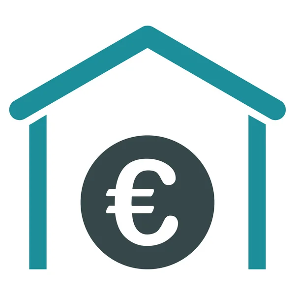 Ícone de armazenamento do BiColor Euro Banking Set — Fotografia de Stock