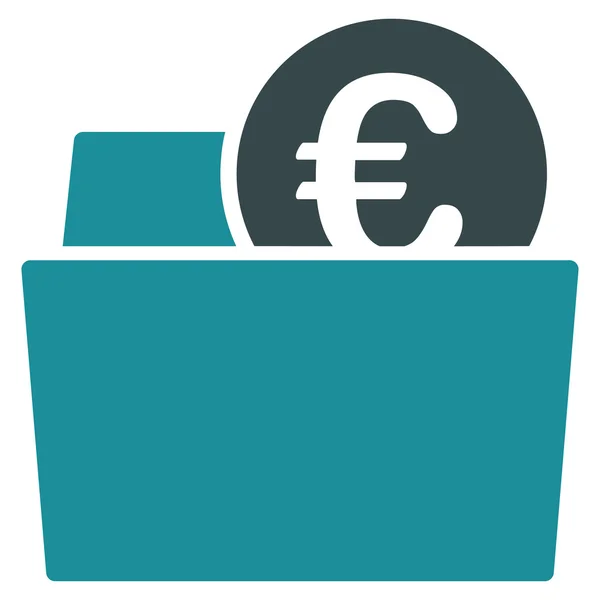 Ícone de carteira do BiColor Euro Banking Set — Fotografia de Stock