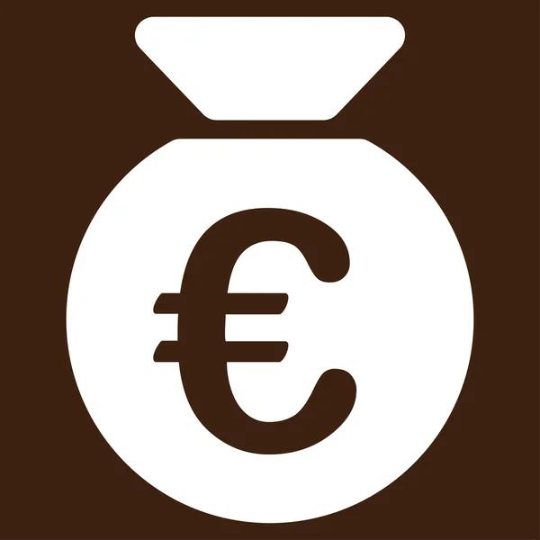 Money bag icon from BiColor Euro Banking Set — Stock Photo, Image