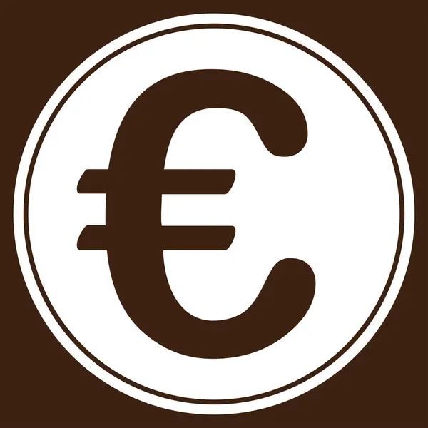 Euro-Münzen-Symbol aus zweifarbigem Euro-Banking-Set — Stockfoto