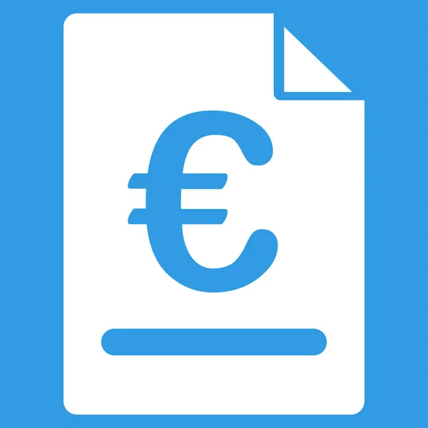 Factuur icoon uit Bicolor Euro Banking instellen — Stockfoto