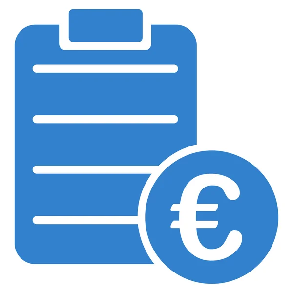 Overeenkomst icoon uit Bicolor Euro Banking instellen — Stockfoto