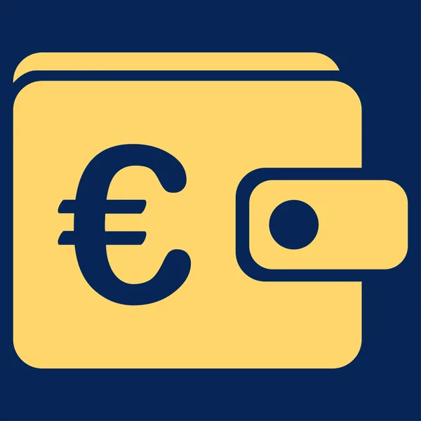 Portemonnee icoon uit Bicolor Euro Banking instellen — Stockfoto