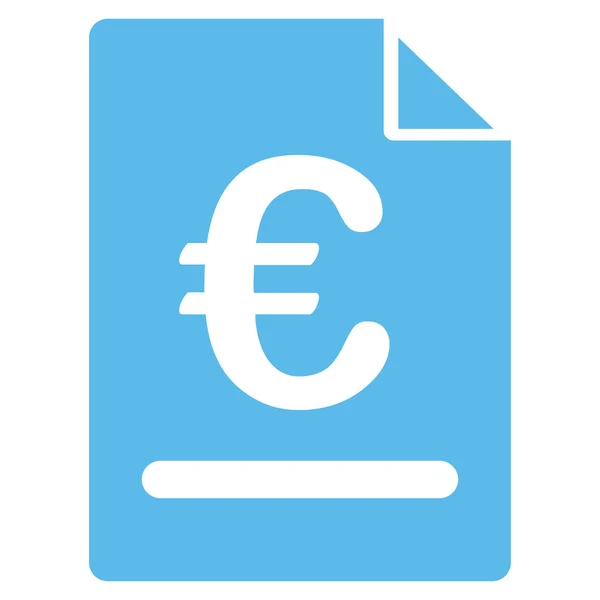 Значок счета-фактуры от BiColor Euro Banking Set — стоковое фото