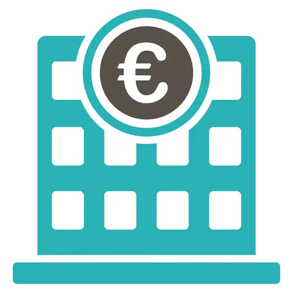 Company building icon from BiColor Euro Banking Set — Stock Photo, Image