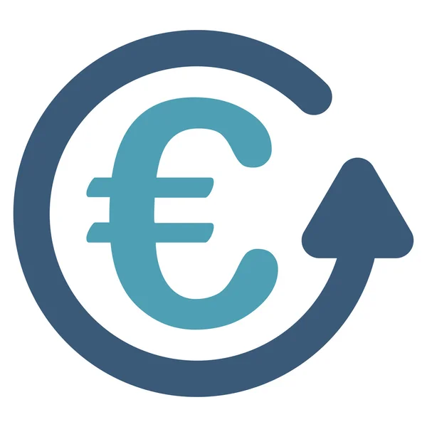 Chargeback ikonen Bicolor Euro Banking set — Stockfoto