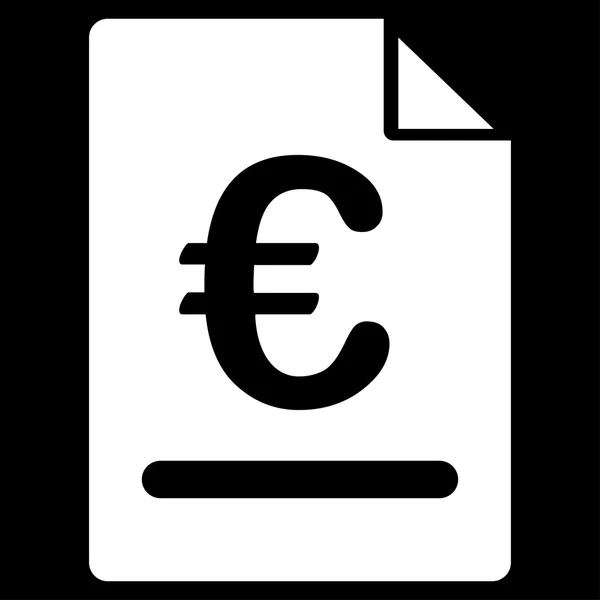 Invoice icon from BiColor Euro Banking Set — Stock Photo, Image