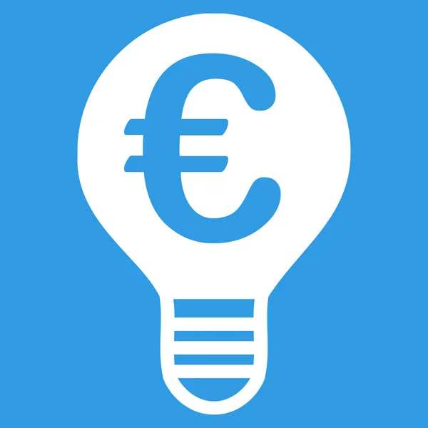 Лампа ікона з біколор євро банківських встановити — стокове фото