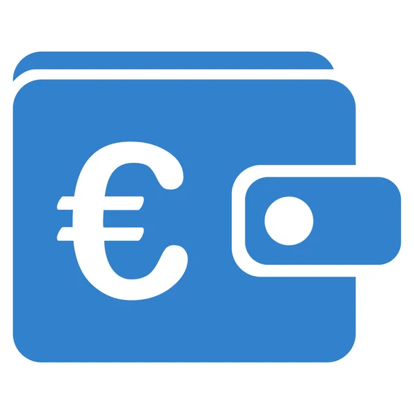 Portmonetka ikona z Bicolor Euro Banking zestaw — Zdjęcie stockowe