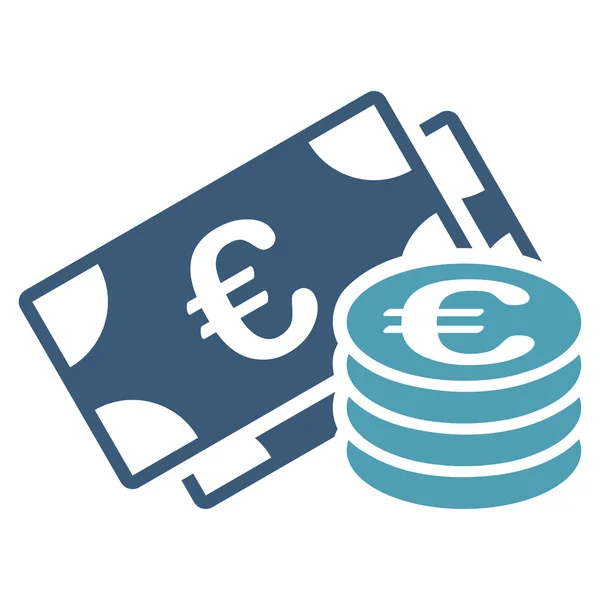 Euro cash icon da BiColor Euro Banking Set — Foto Stock