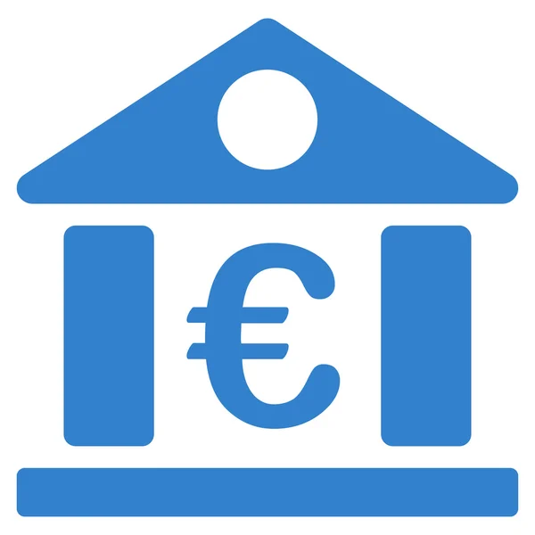 Banken bygga ikon Bicolor Euro Banking set — Stockfoto