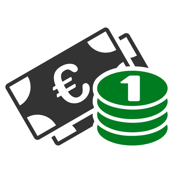 Icône argent Euro de BiColor Euro Banking Set — Photo