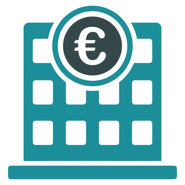 Company building icon from BiColor Euro Banking Set — Stock Photo, Image