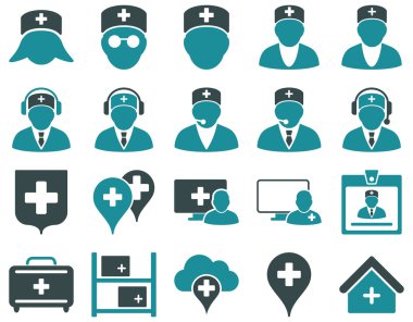 tıbbi simge seti