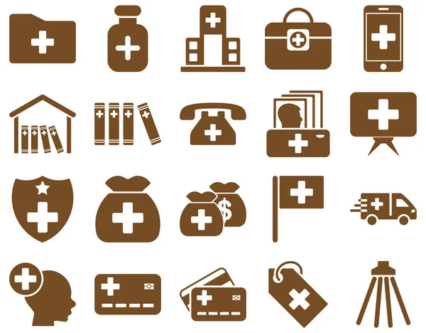 Zestaw ikon medycznych — Zdjęcie stockowe