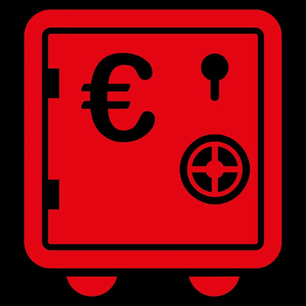 Safe euro icon from BiColor Euro Banking Set — Stock Photo, Image