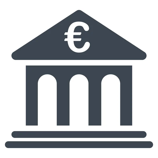 Bankikone aus zweifarbigem Euro-Banking-Set — Stockfoto