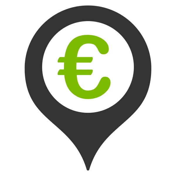 Kortmarkør ikon fra BiColor Euro Banking Set - Stock-foto