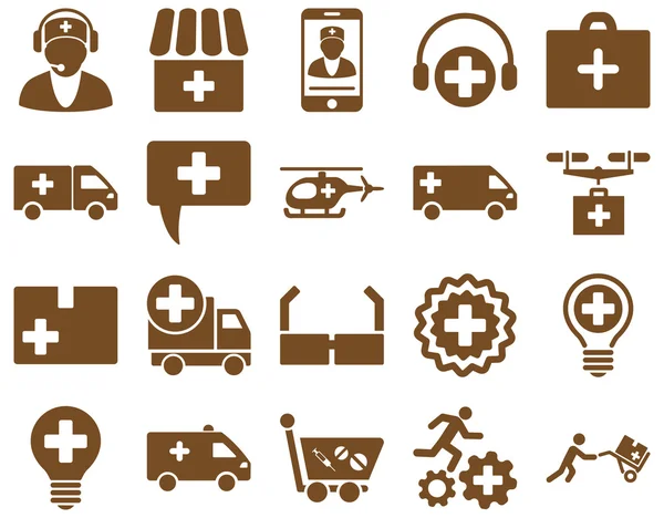 Medical icon set — Stock Photo, Image