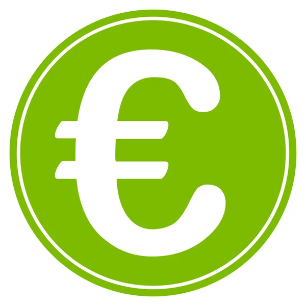 Εικονίδιο κέρμα ευρώ από Bicolor ευρώ τραπεζών που — Φωτογραφία Αρχείου