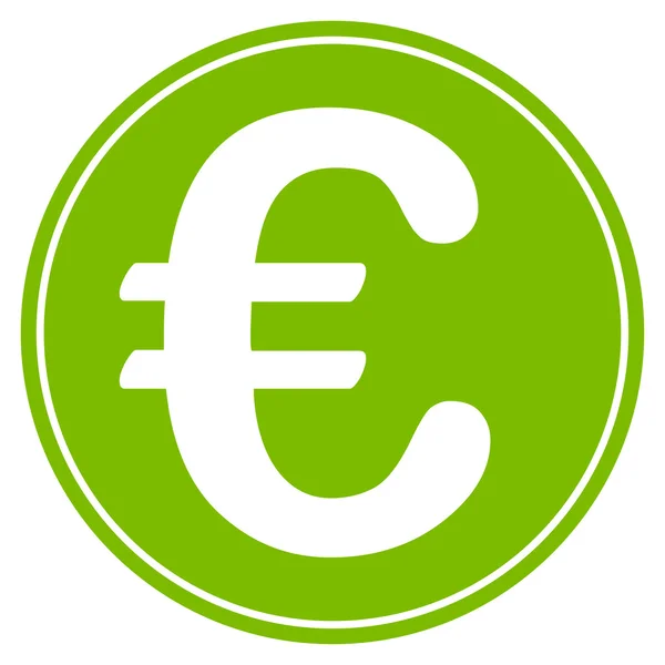 Euro-Münzen-Symbol aus zweifarbigem Euro-Banking-Set — Stockfoto